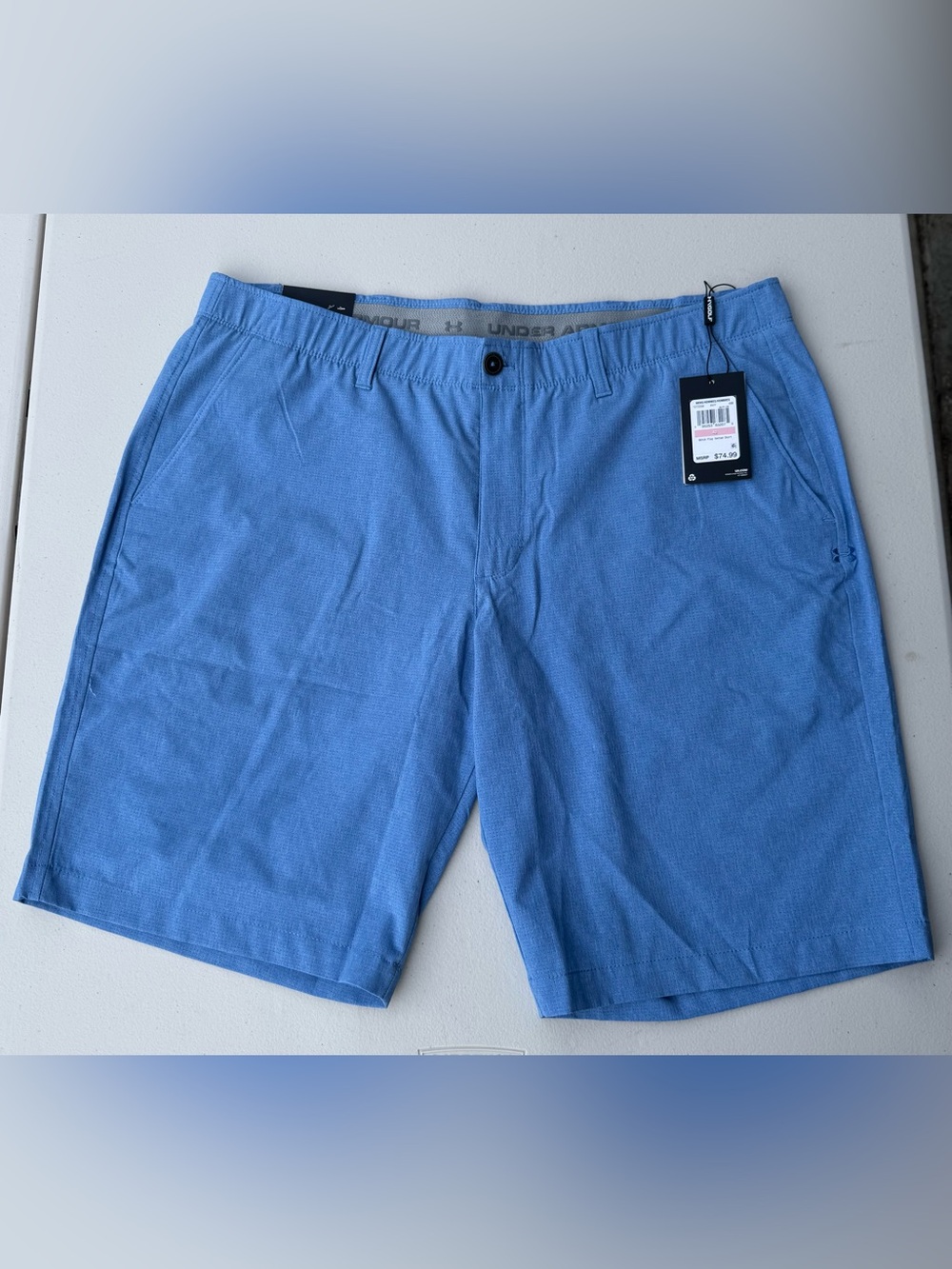Under Armour Men's Light Blue Golf Match Play Vented Shorts, Size 40, NWT